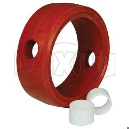 Dixon Valve Repair Kit, For Use with Clamp End and Weld End Butterfly Valves, Silicon, Red B5104-RKS150
